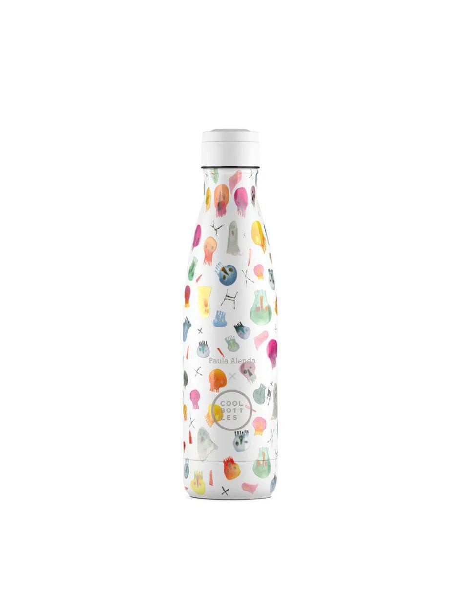 Termo de acero inoxidable Paula Alenda - Crazy Skulls con tapa rosca 500 ml
