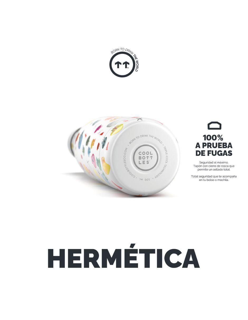 Termo de acero inoxidable Paula Alenda - Crazy Skulls con tapa rosca 500 ml 4