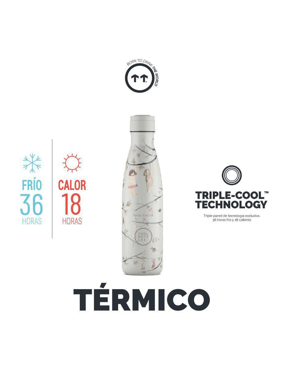 Termo de acero inoxidable Paula Alenda - Hanging Friends con tapa rosca 500 ml 2