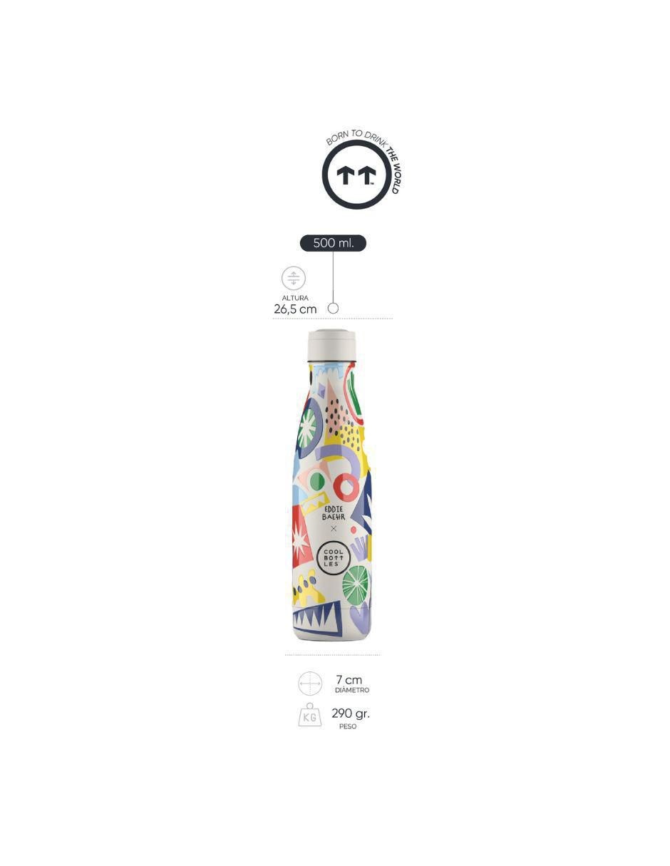Set termo de acero inoxidable Eddie Baehr - Electric Garden con tapa rosca 500 ml 7