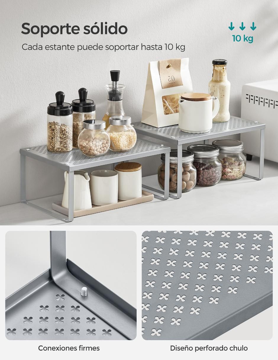 Estante de acero Bystro MKCS01SV 2