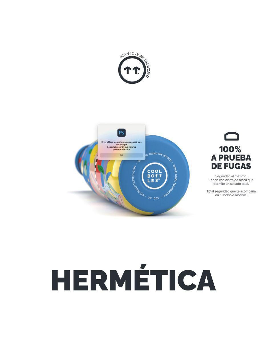 Termo de acero inoxidable Sunshine fiesta con tapa rosca 500 ml 4