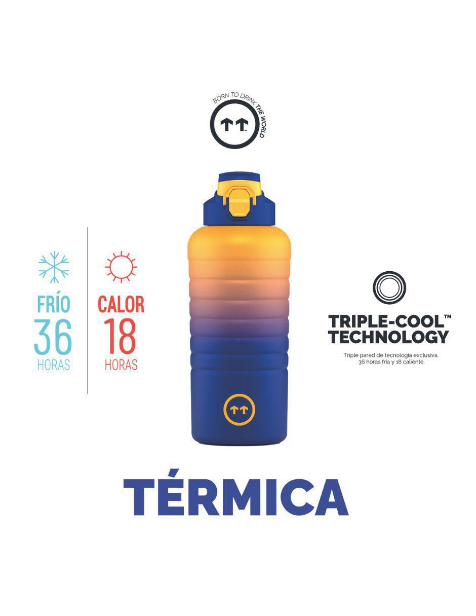Termo de acero inoxidable Sport Paris con tapa rosca 950 ml 2