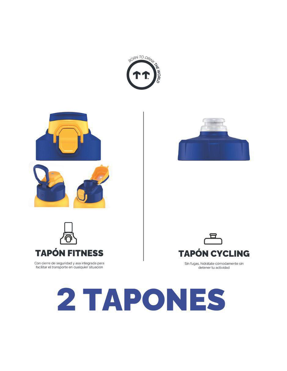 Termo de acero inoxidable Sport Paris con tapa rosca 950 ml 3