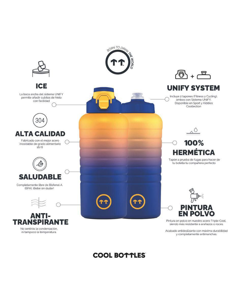 Termo de acero inoxidable Sport Paris con tapa rosca 950 ml 4