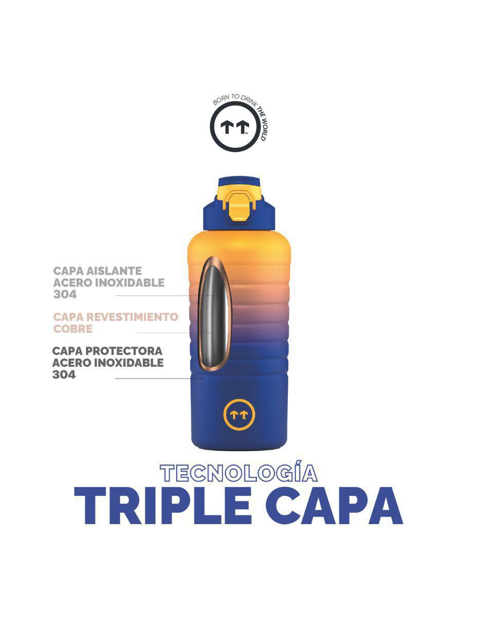 Termo de acero inoxidable Sport Paris con tapa rosca 950 ml 5