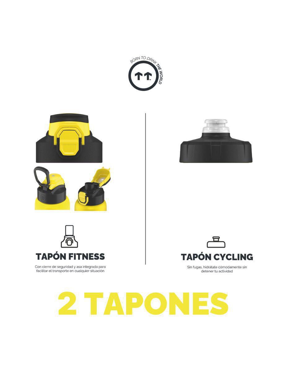 Termo de acero inoxidable Sport Tokyo con tapa rosca 950 ml 4