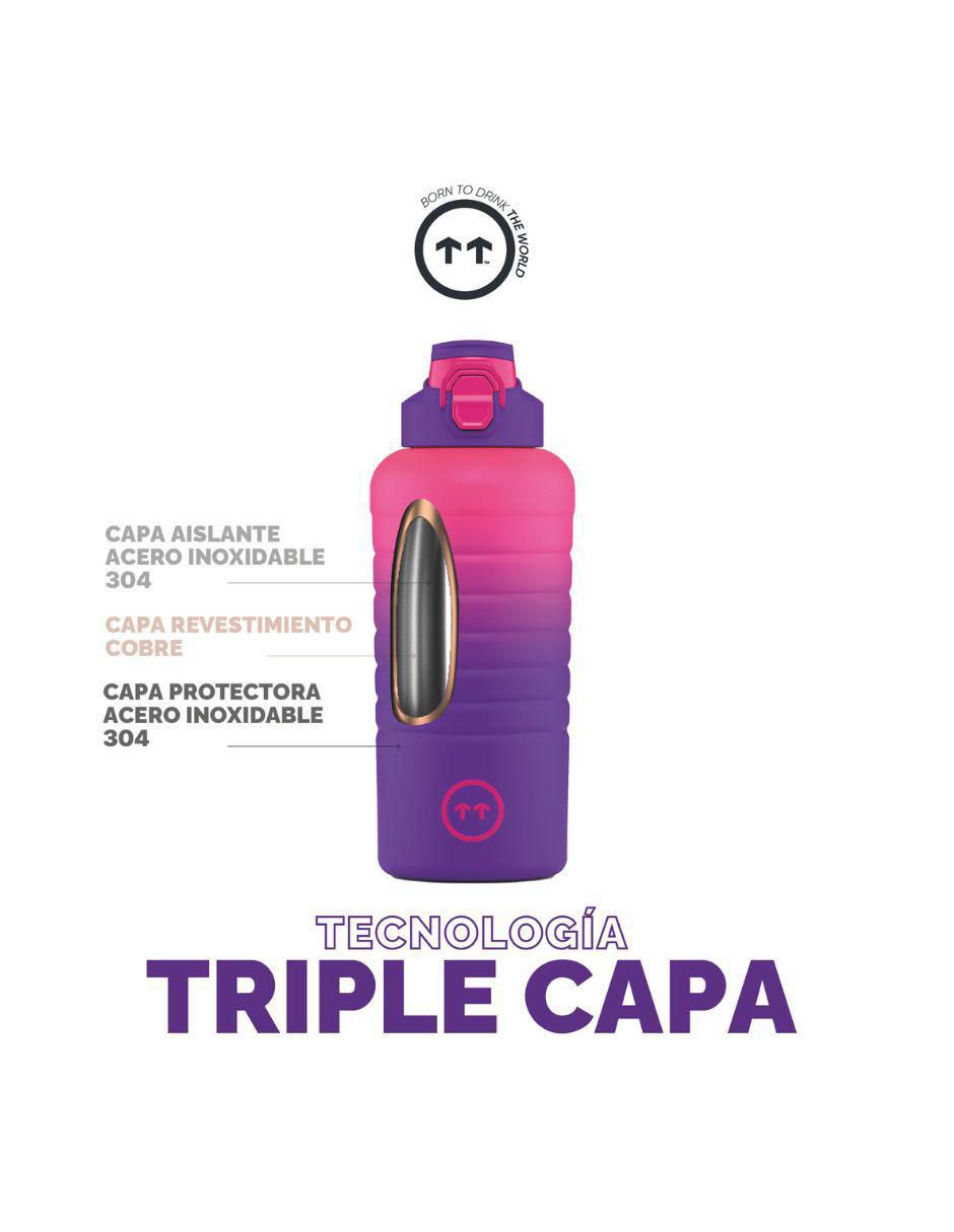 Termo de acero inoxidable Sport Los Angeles con tapa rosca 950 ml 5