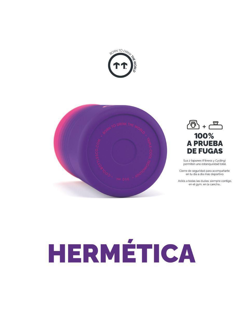 Termo de acero inoxidable Sport Los Angeles con tapa rosca 950 ml 6