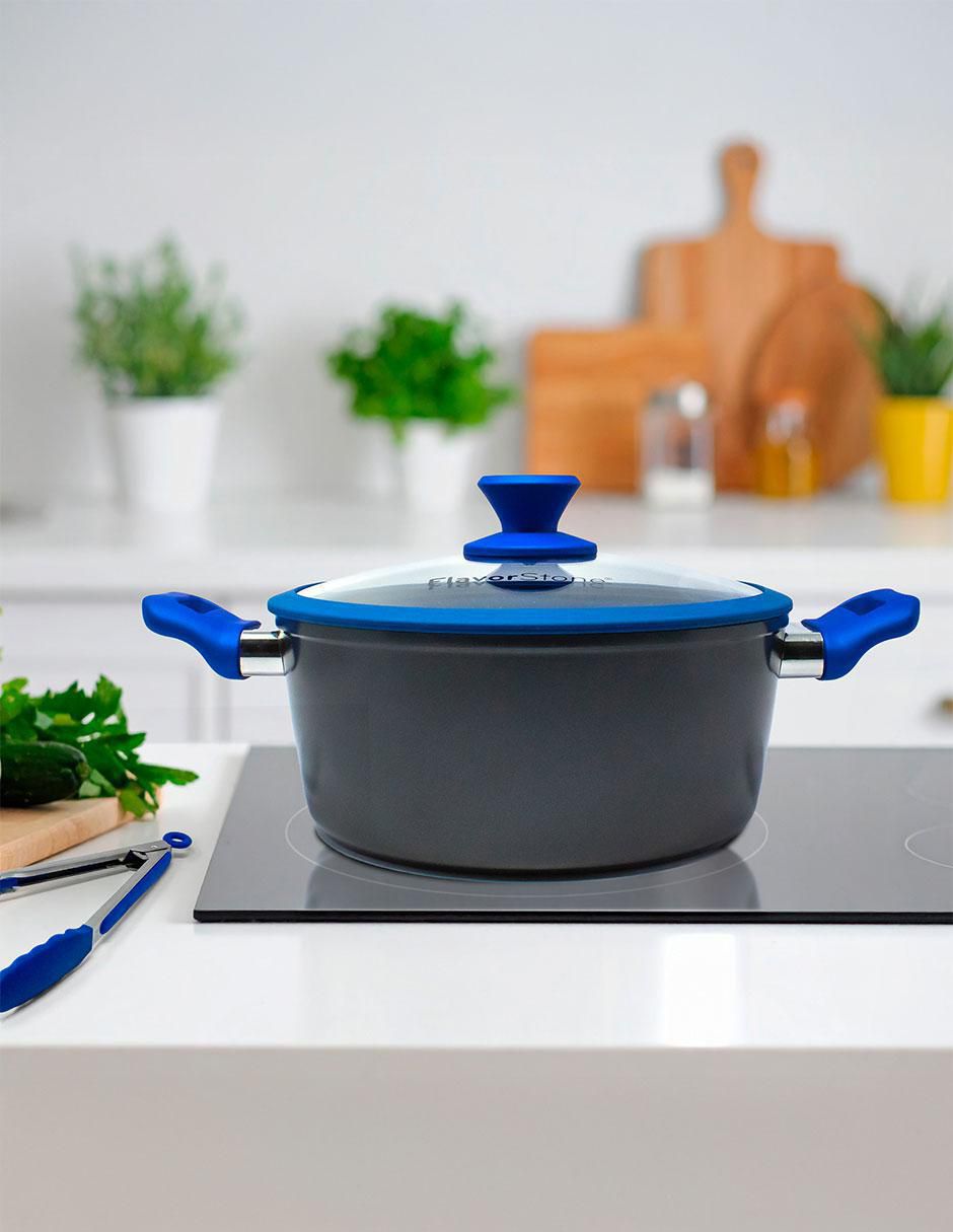 Batería de cocina de acero inoxidable antiadherente combinado 8 piezas 5