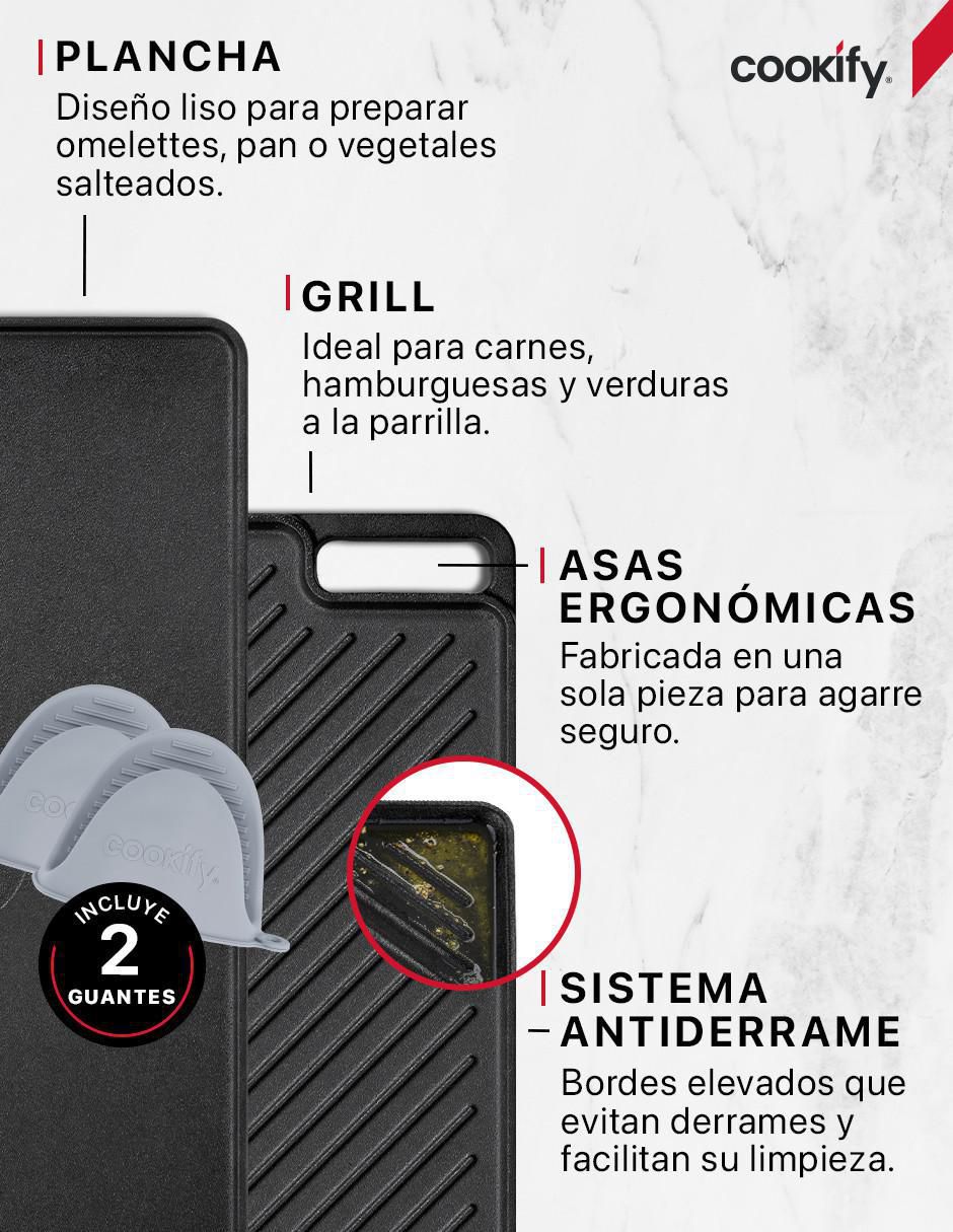 Grill Plancha grill hierro fundido 6