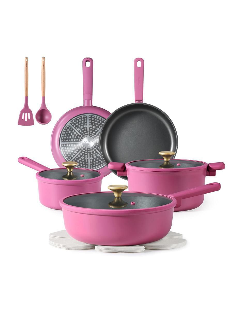 Batería de cocina de aluminio antiadherente sin PFOA 17 piezas