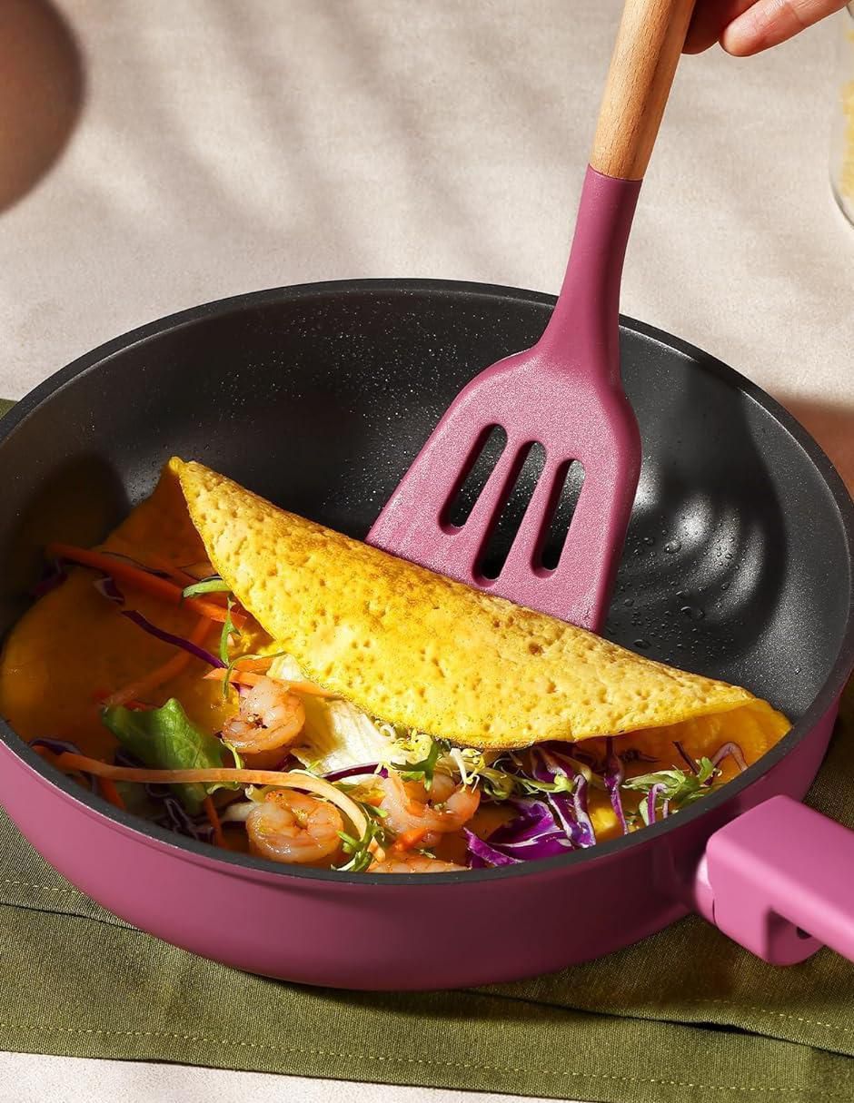 Batería de cocina de aluminio antiadherente sin PFOA 17 piezas 2