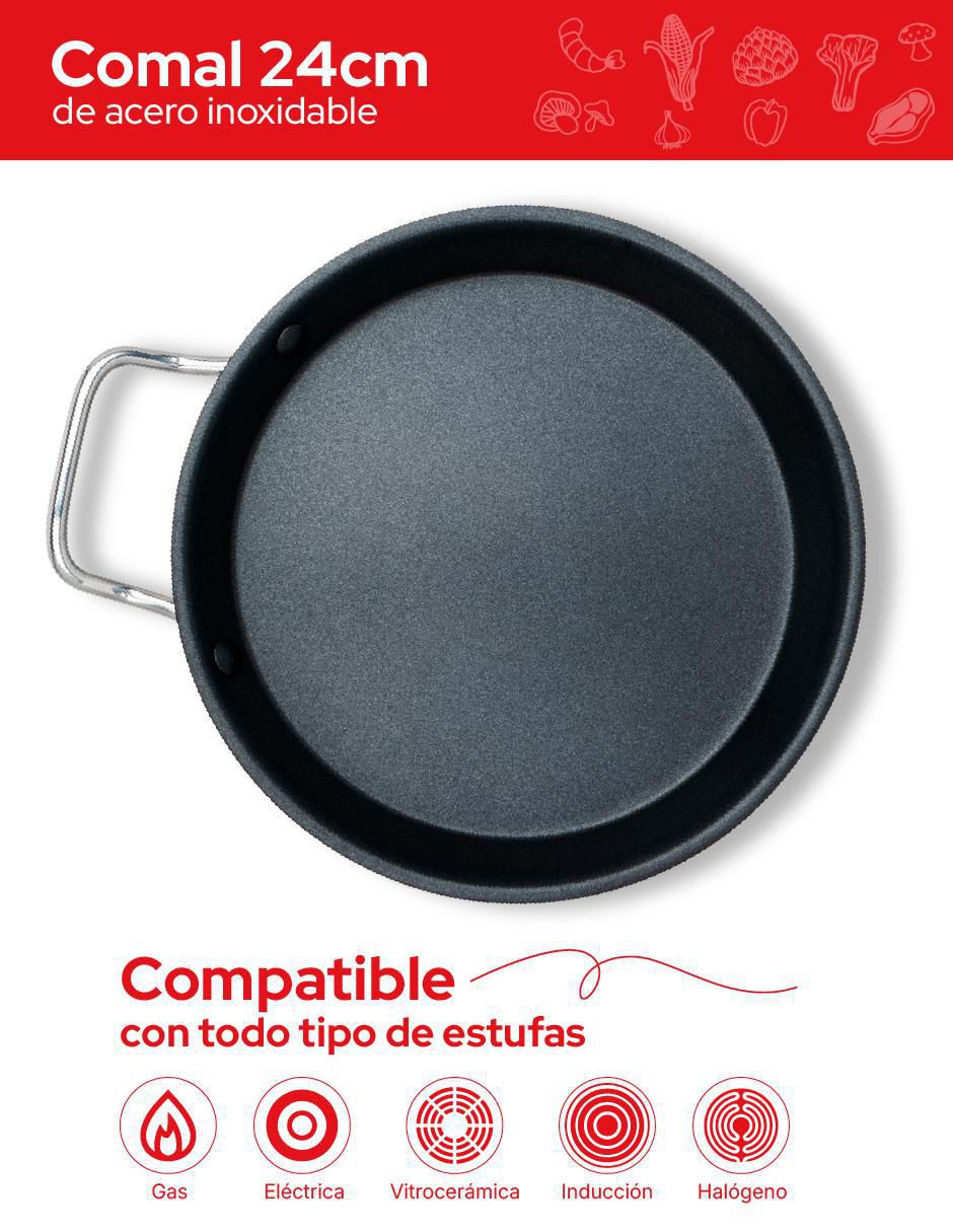 Comal acero 4