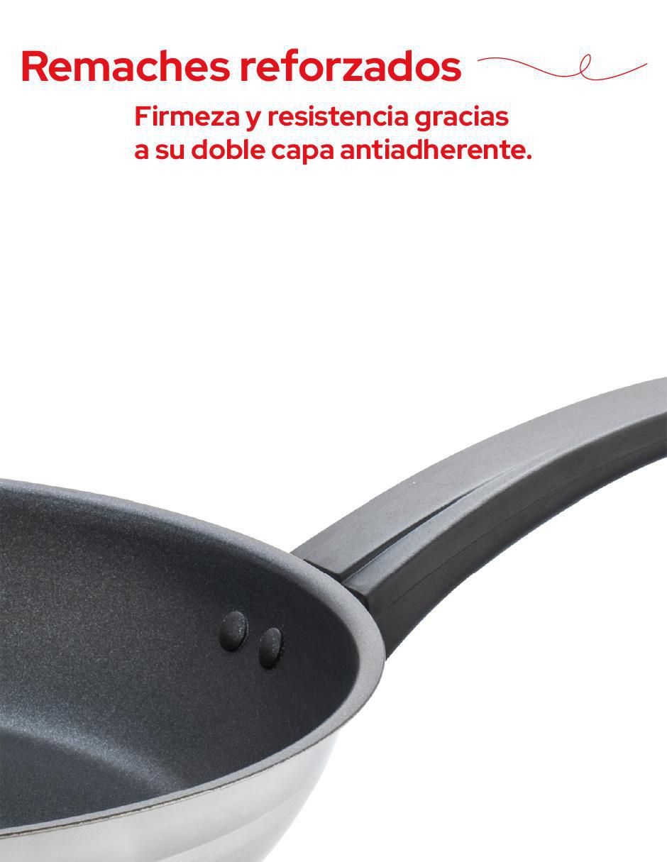 Sartén de acero inoxidable 8