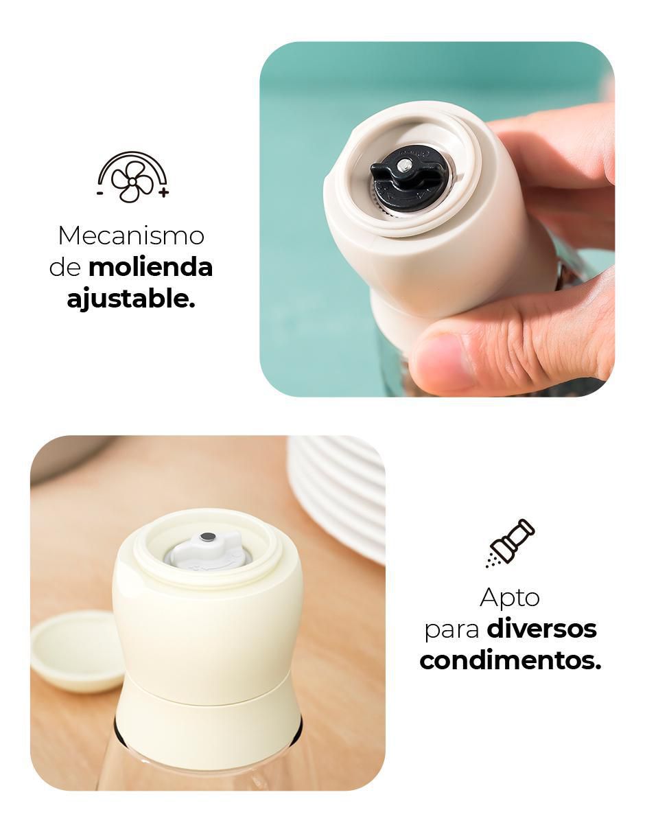 Molino para pimienta Condimentos de vidrio 3