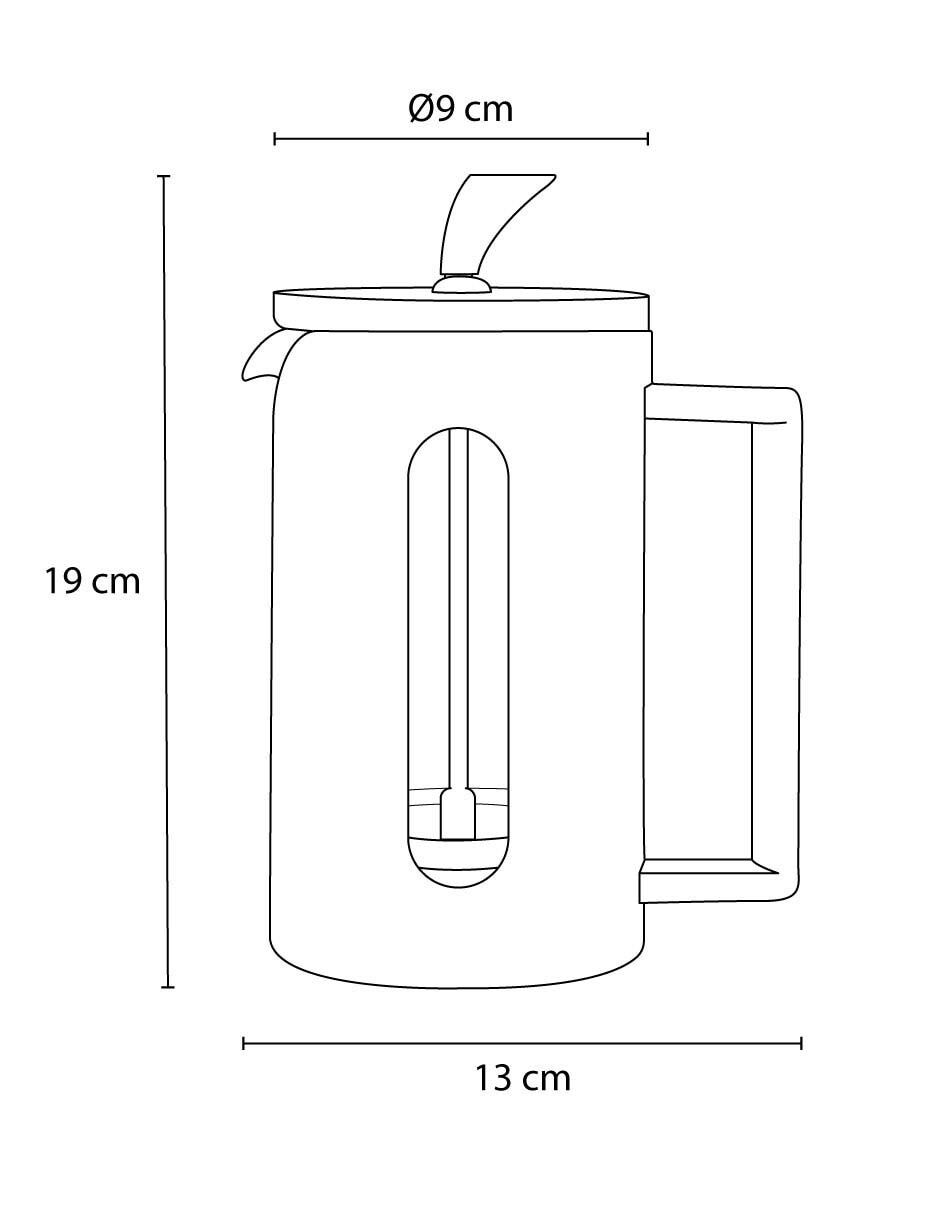 Prensa francesa de borosilicato 4