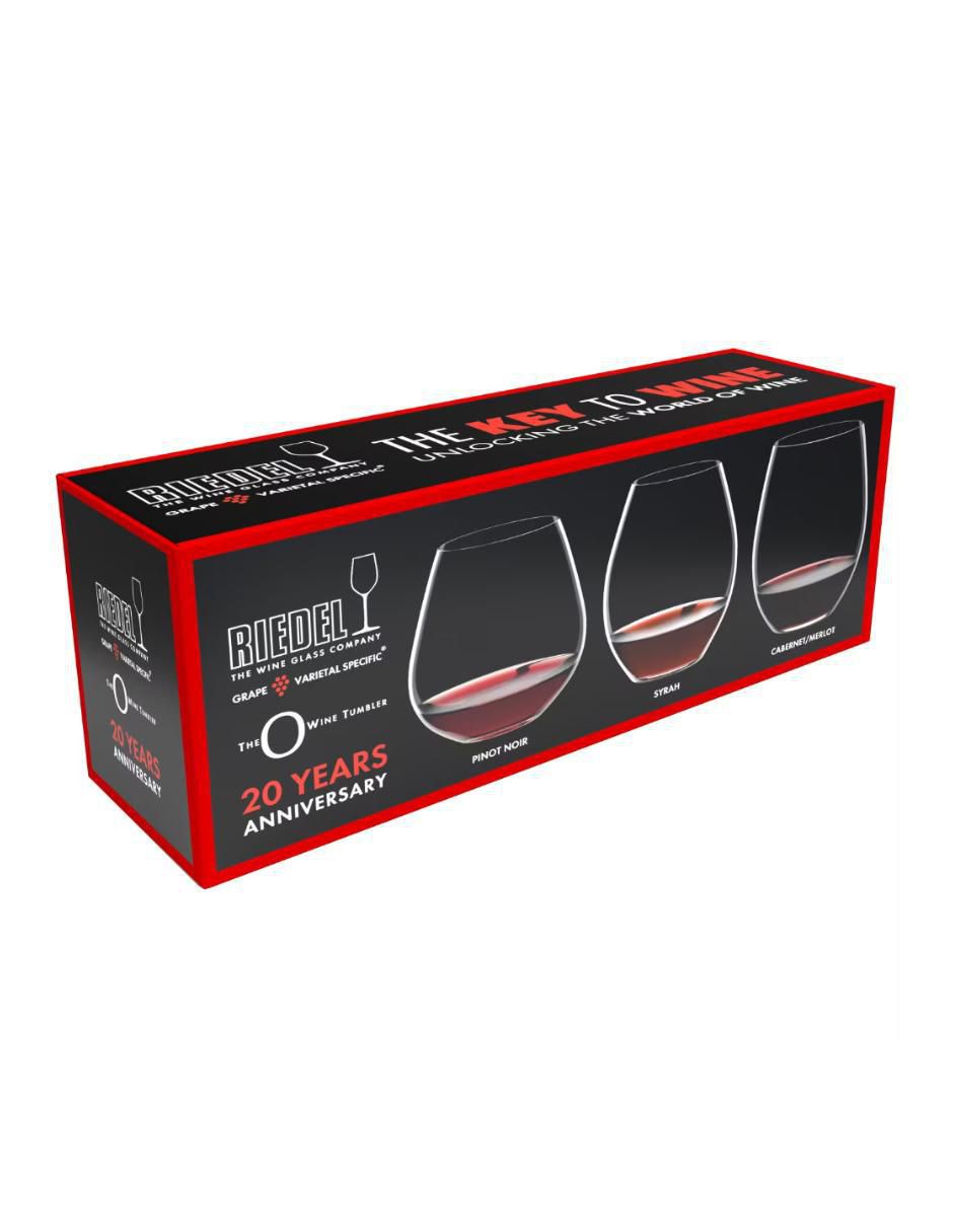 Vaso para vino the key to wine de cristal con 3 piezas 3