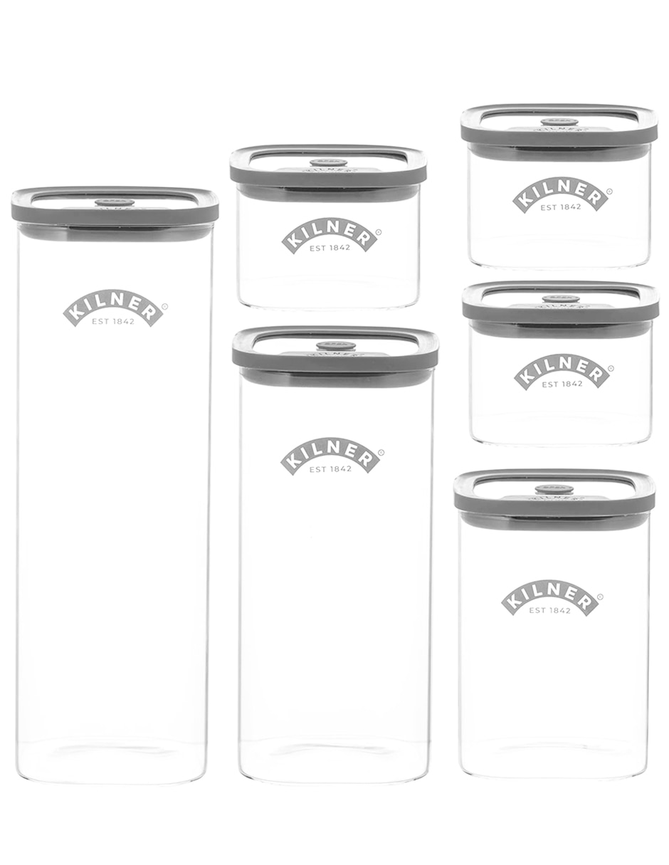 Set contenedores Fresh storage de vidrio 6 piezas Set contenedores Fresh storage de vidrio 6 piezas