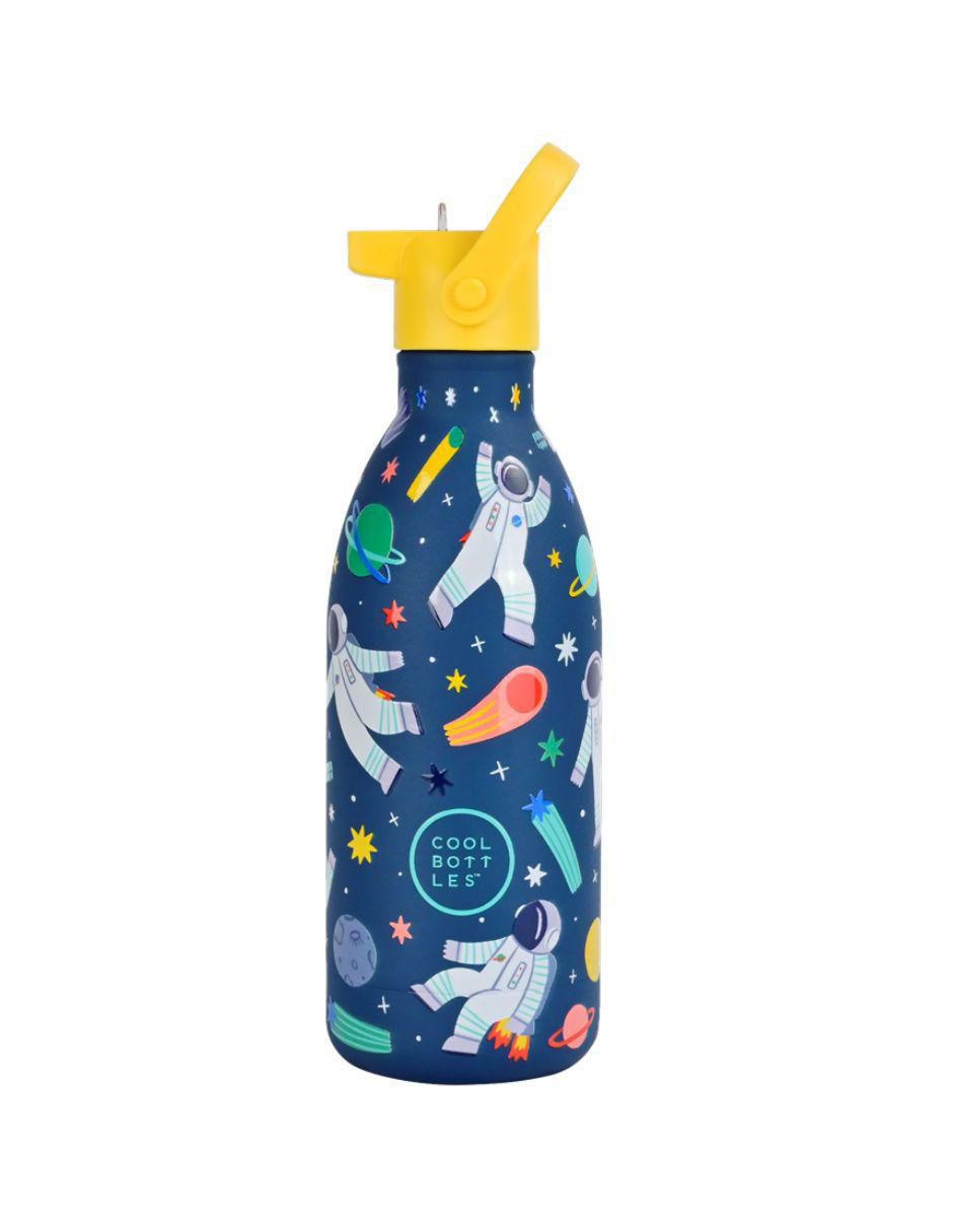 Botella de agua de acero inoxidable Kids galactic ride con tapa rosca 500 ml