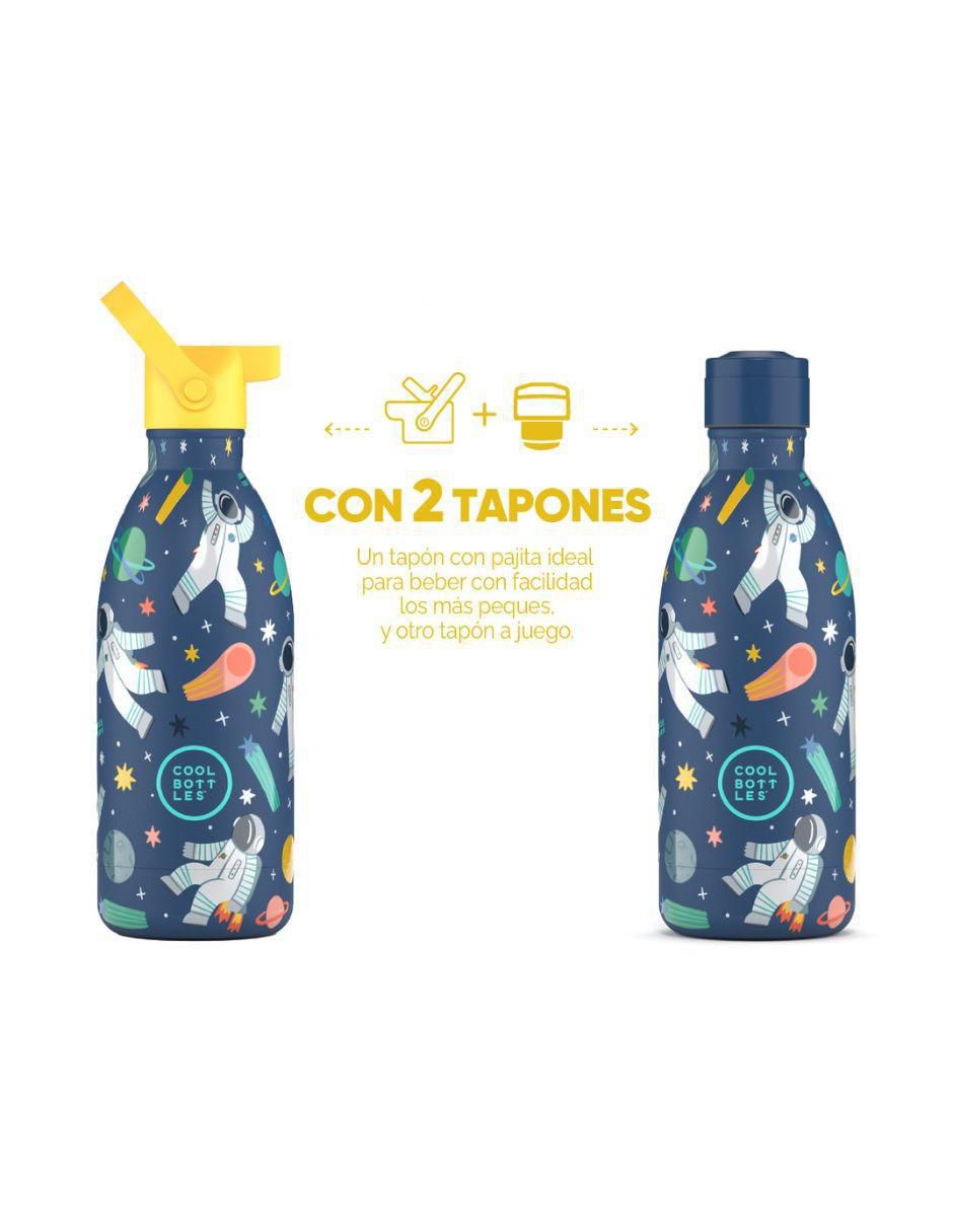 Botella de agua de acero inoxidable Kids galactic ride con tapa rosca 500 ml 2