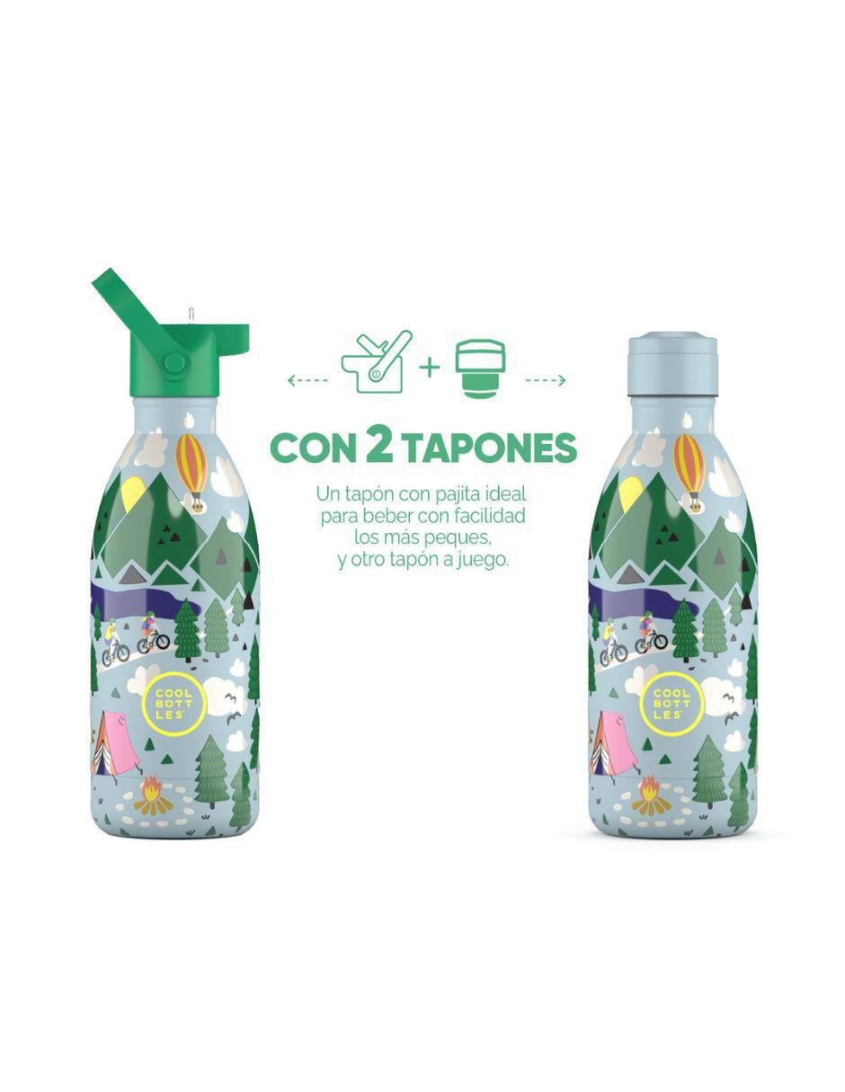 Botella de agua de acero inoxidable Kids outdor adventure con tapa rosca 500 ml 3