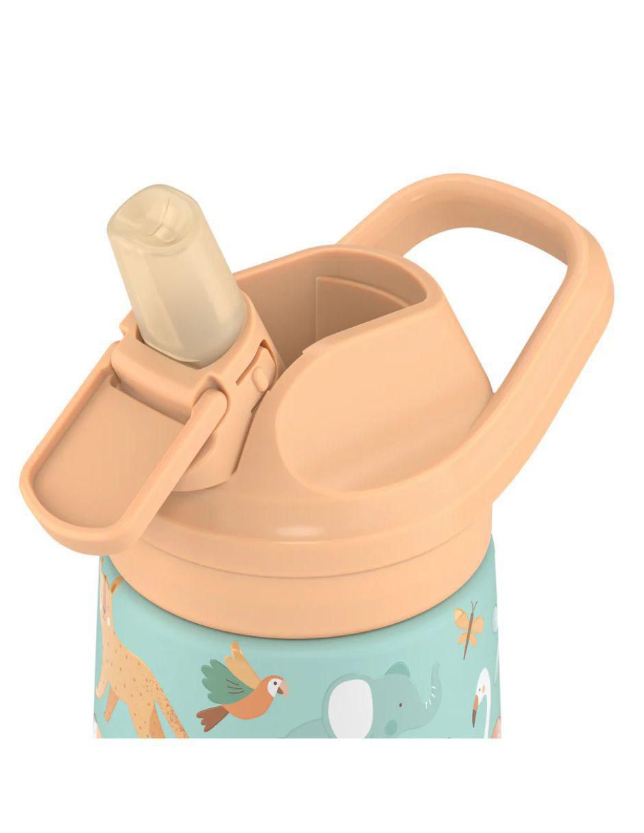 Botella de agua de acero inoxidable con tapa a prueba de derrame 350 ml 5