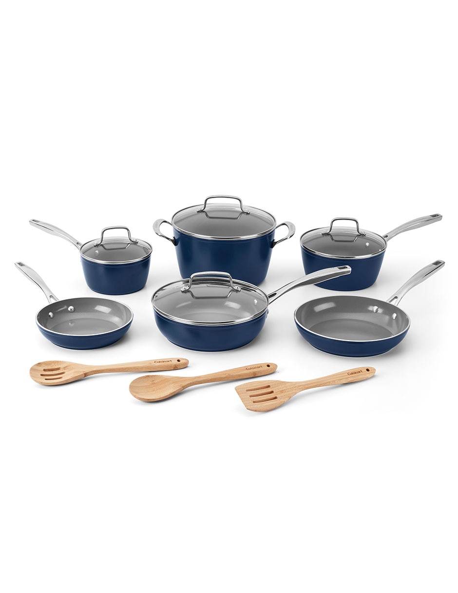 Batería de cocina de aluminio antiadherente cerámica 13 piezas