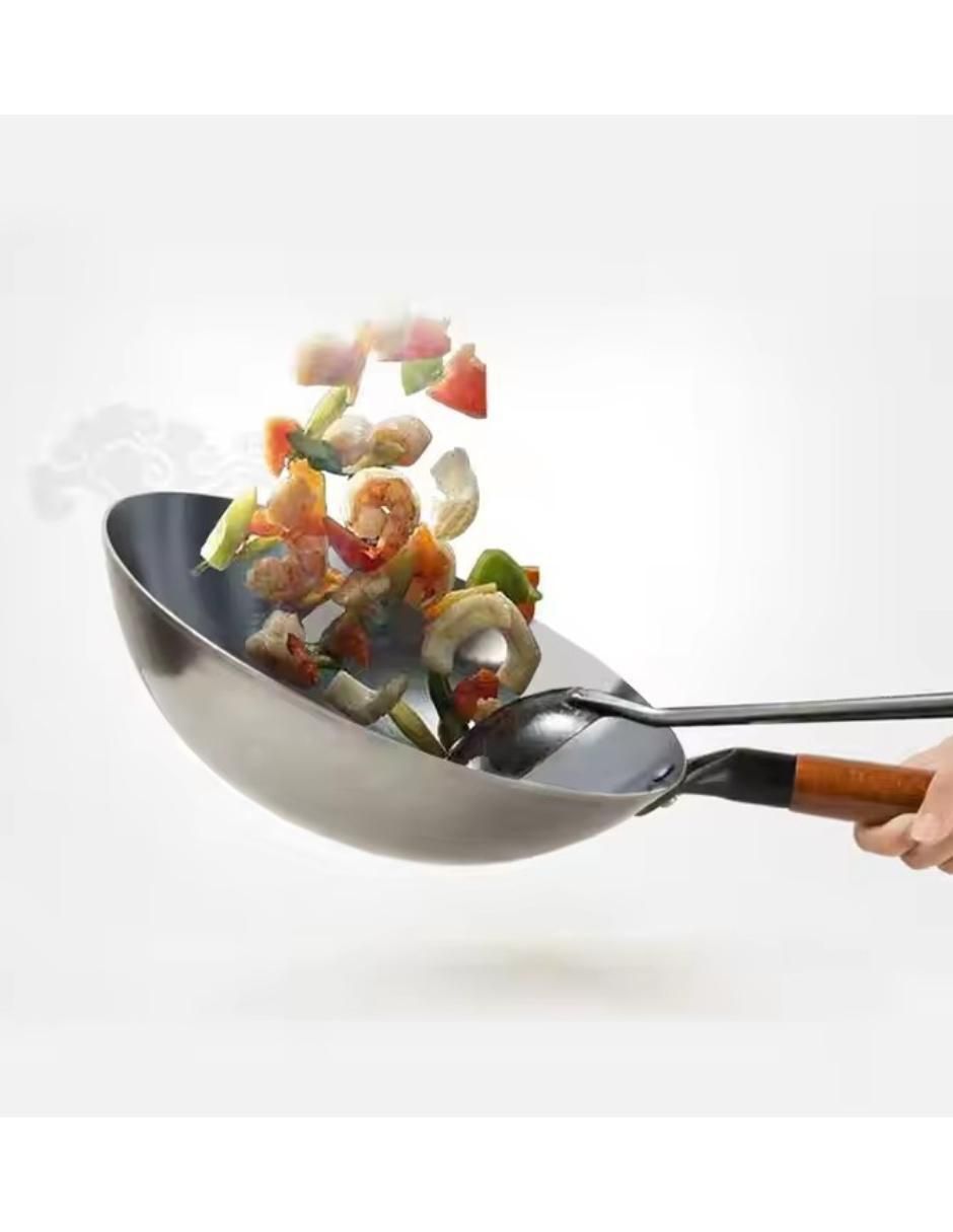 Sartén Wok de acero inoxidable 3