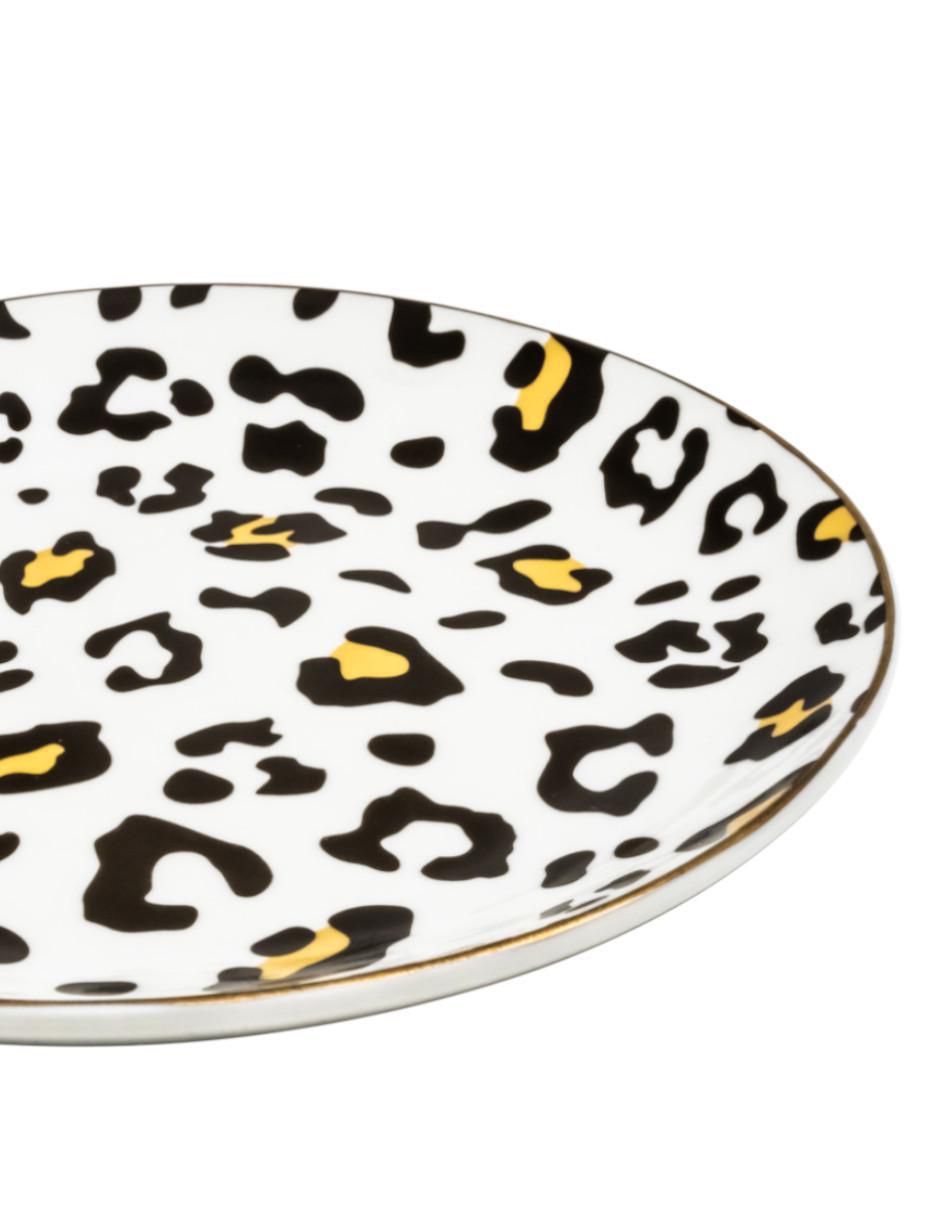 Vajilla cerrada animal print de cerámica para 6 personas 2