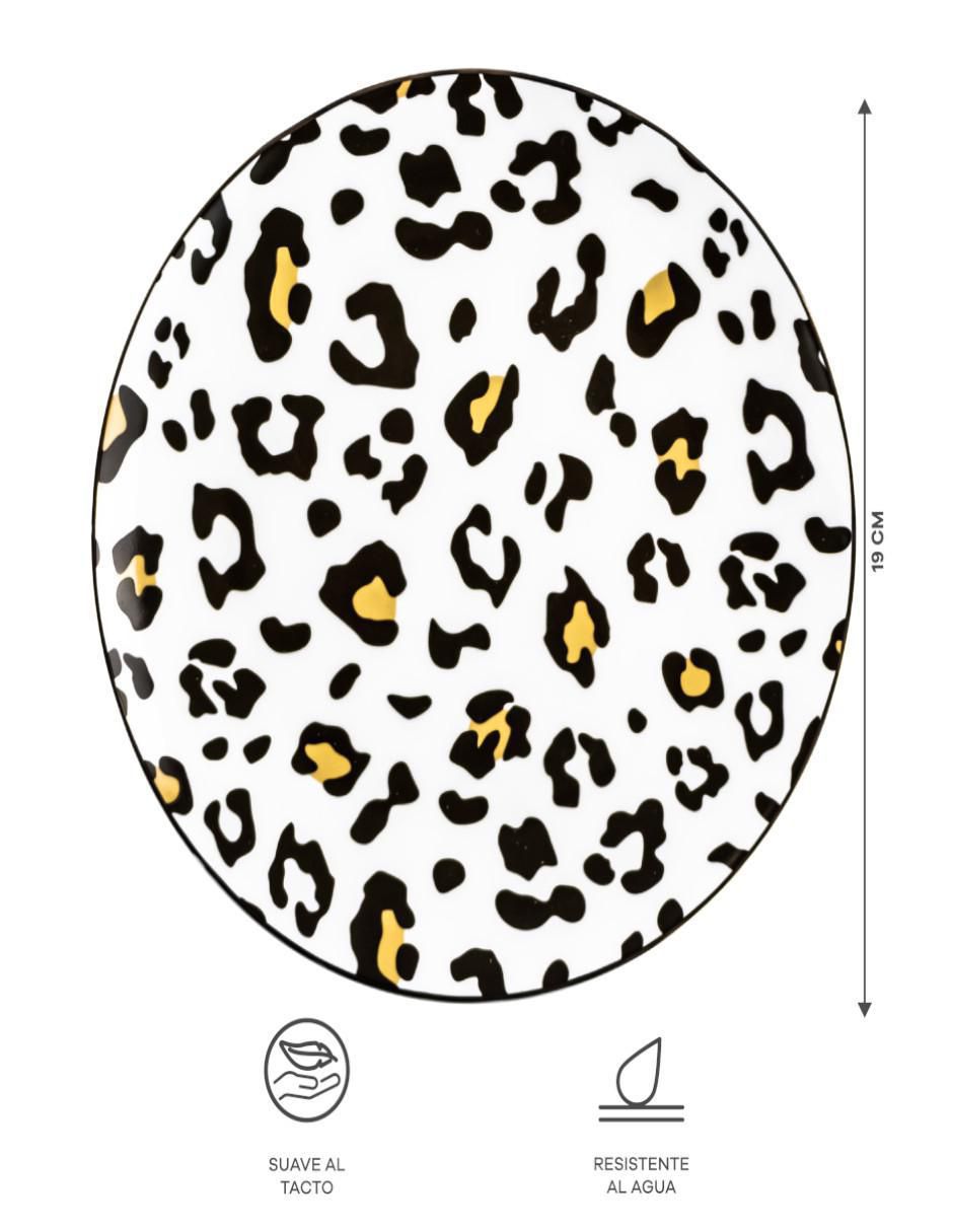 Vajilla cerrada animal print de cerámica para 6 personas 7
