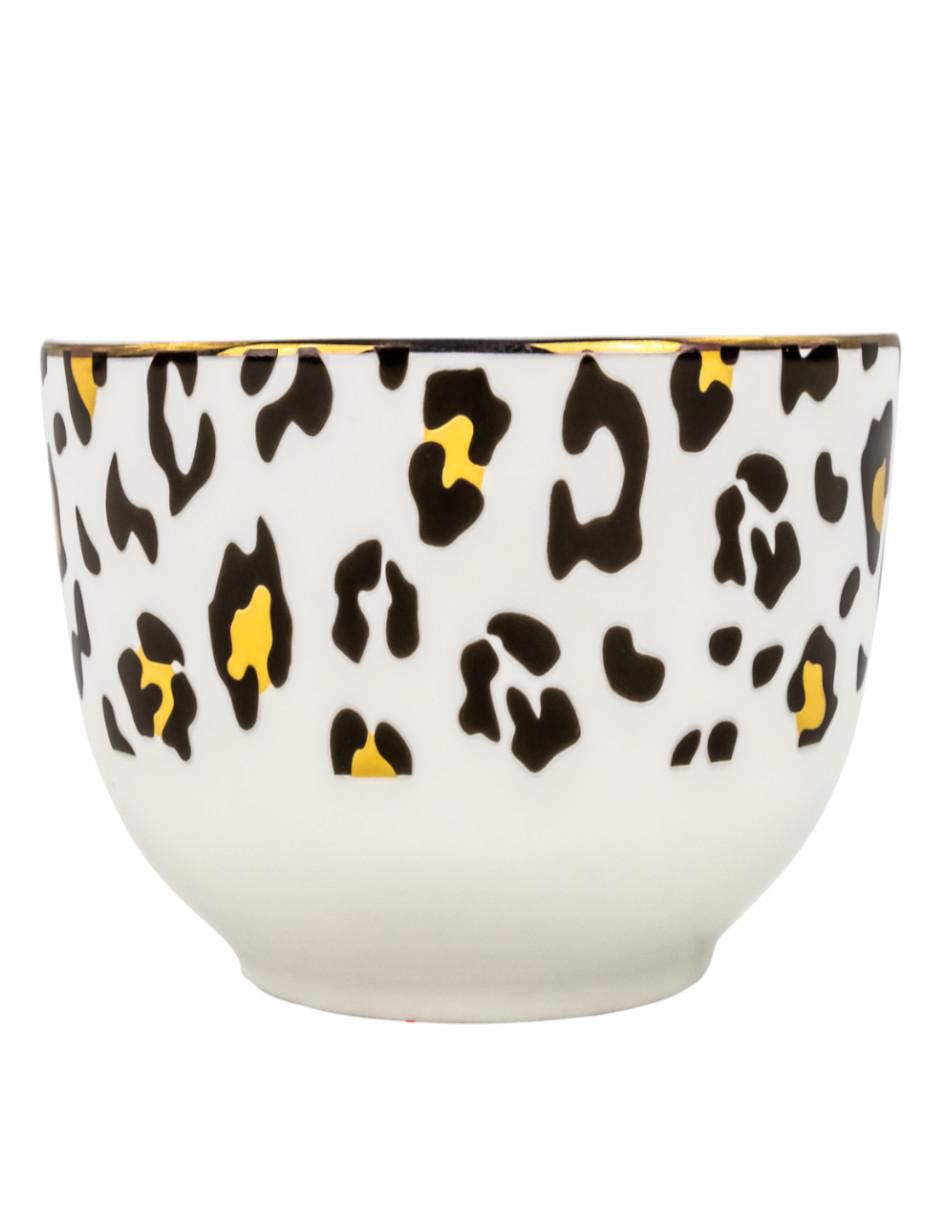 Vajilla cerrada animal print de cerámica para 6 personas 4