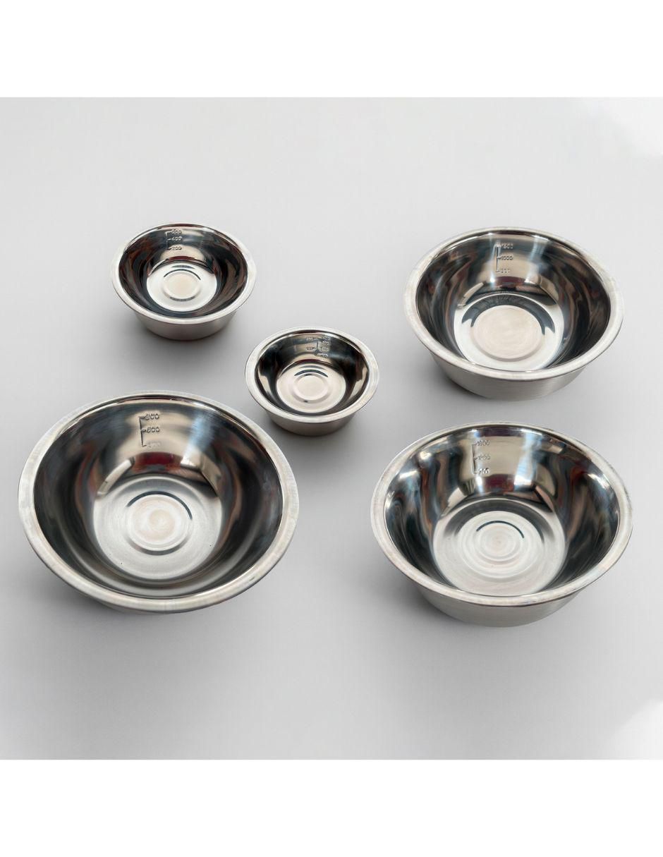 Set bowl 5 piezas de acero inoxidable