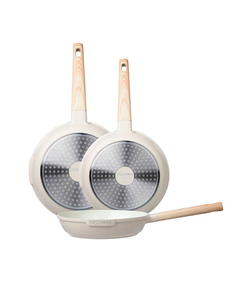 Batería de cocina Ceramic de aluminio fundido antiadherente cerámica 9 piezas 3