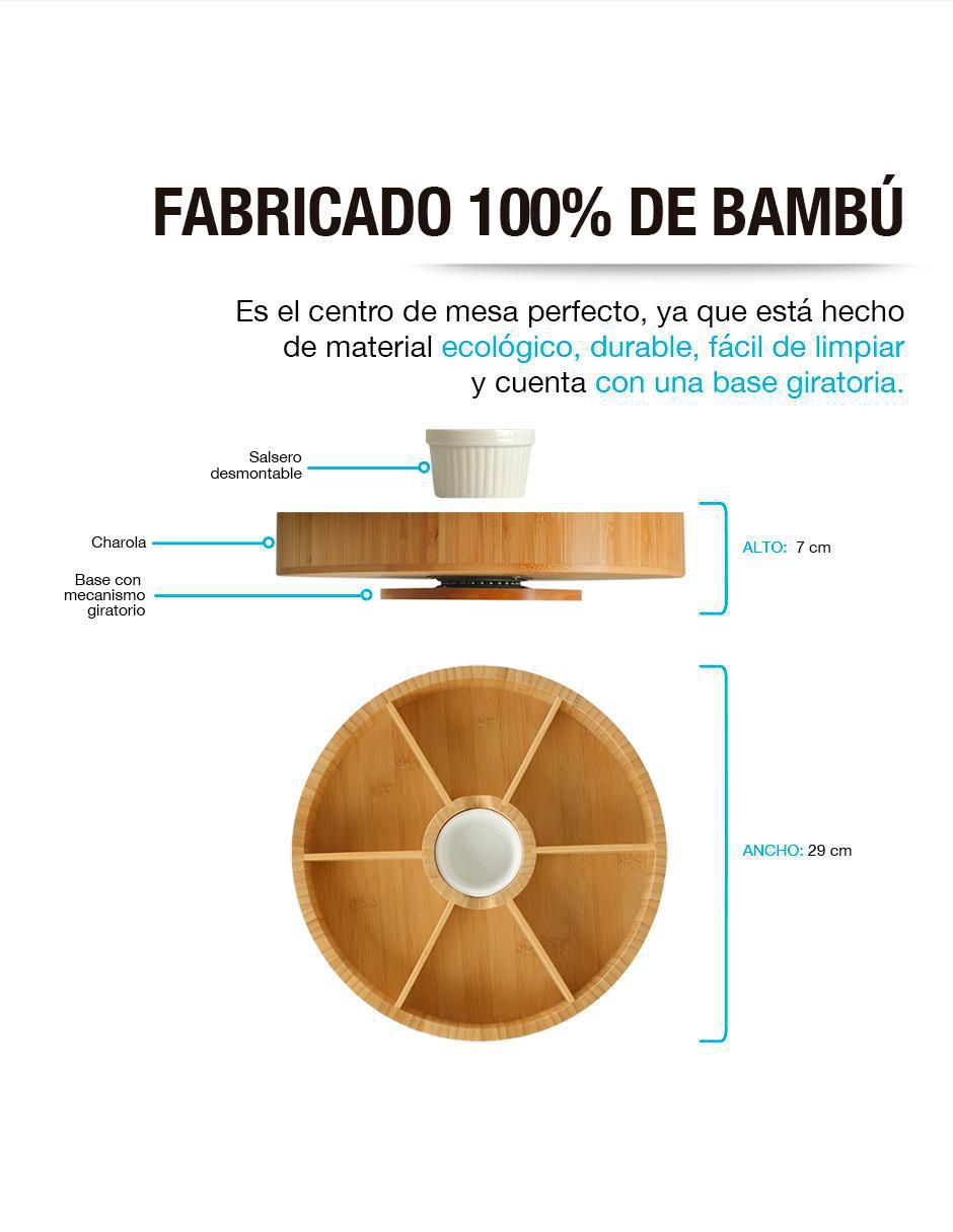 Botanero de bambú 2