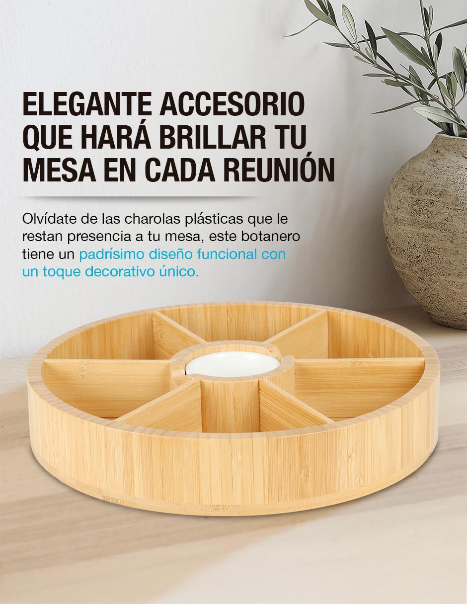 Botanero de bambú 4