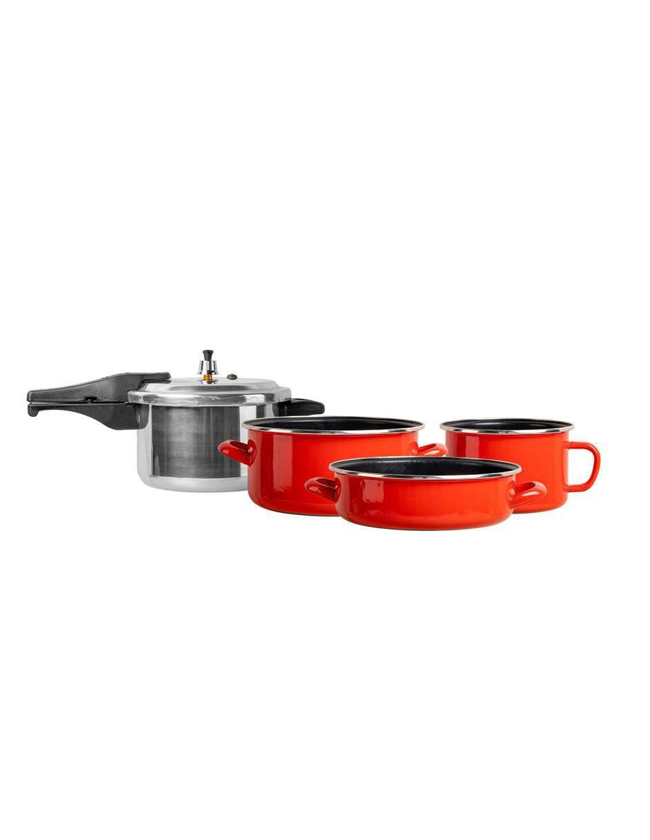 Batería de cocina Tendencia de acero vitrificado antiadherente convencional 14 piezas 3