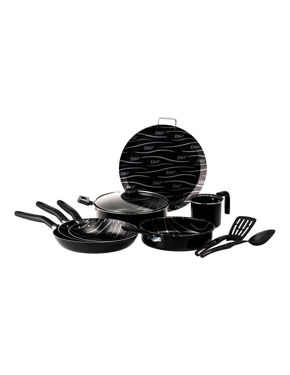 Batería de cocina Classic de aluminio antiadherente convencional 10 piezas 2