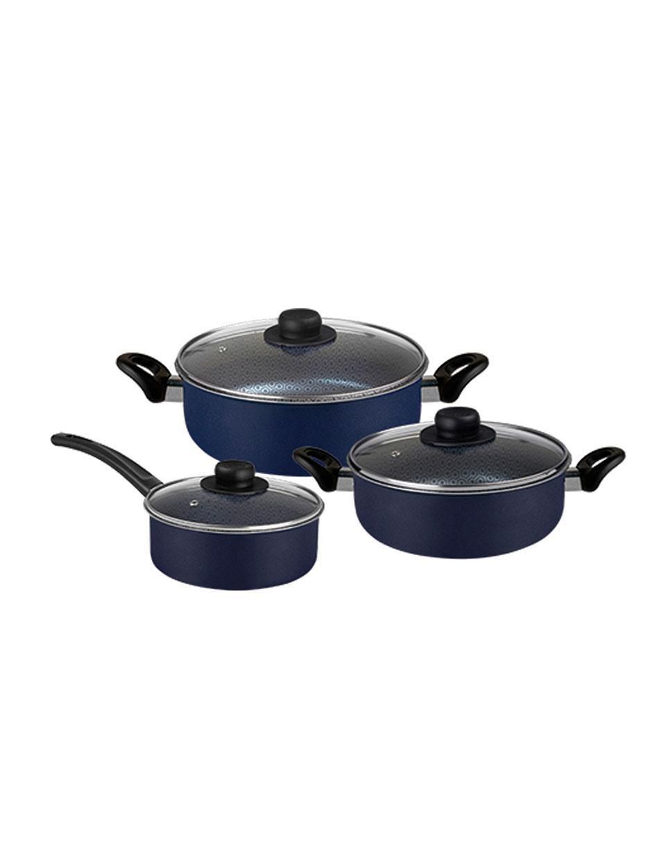 Batería de cocina Classic de aluminio antiadherente convencional 10 piezas 3