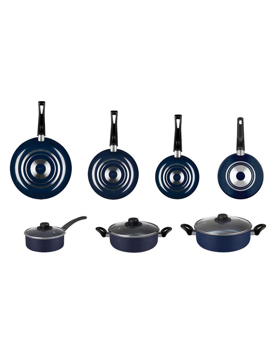 Batería de cocina Classic de aluminio antiadherente convencional 10 piezas 4