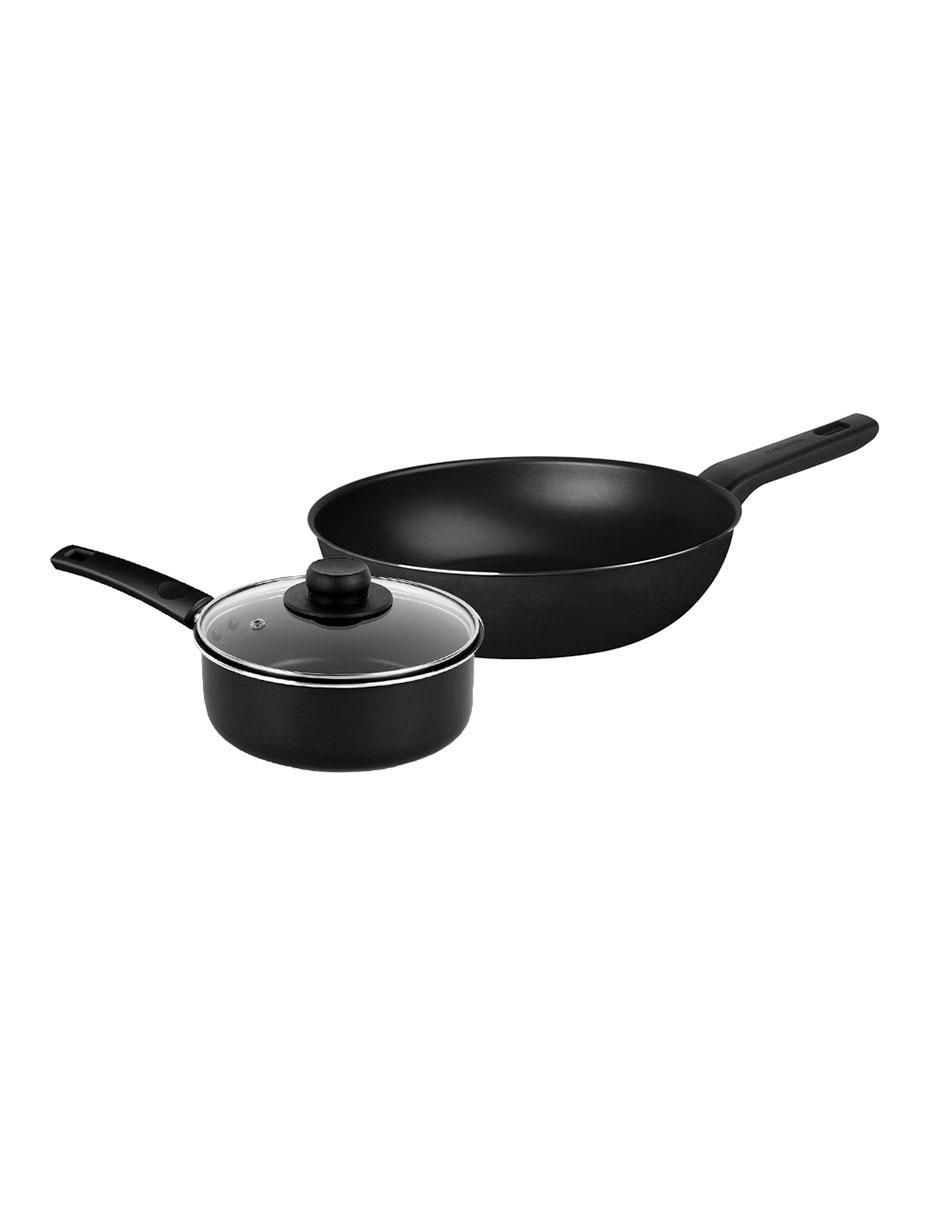 Batería de cocina Esencial de aluminio antiadherente convencional 10 piezas 3