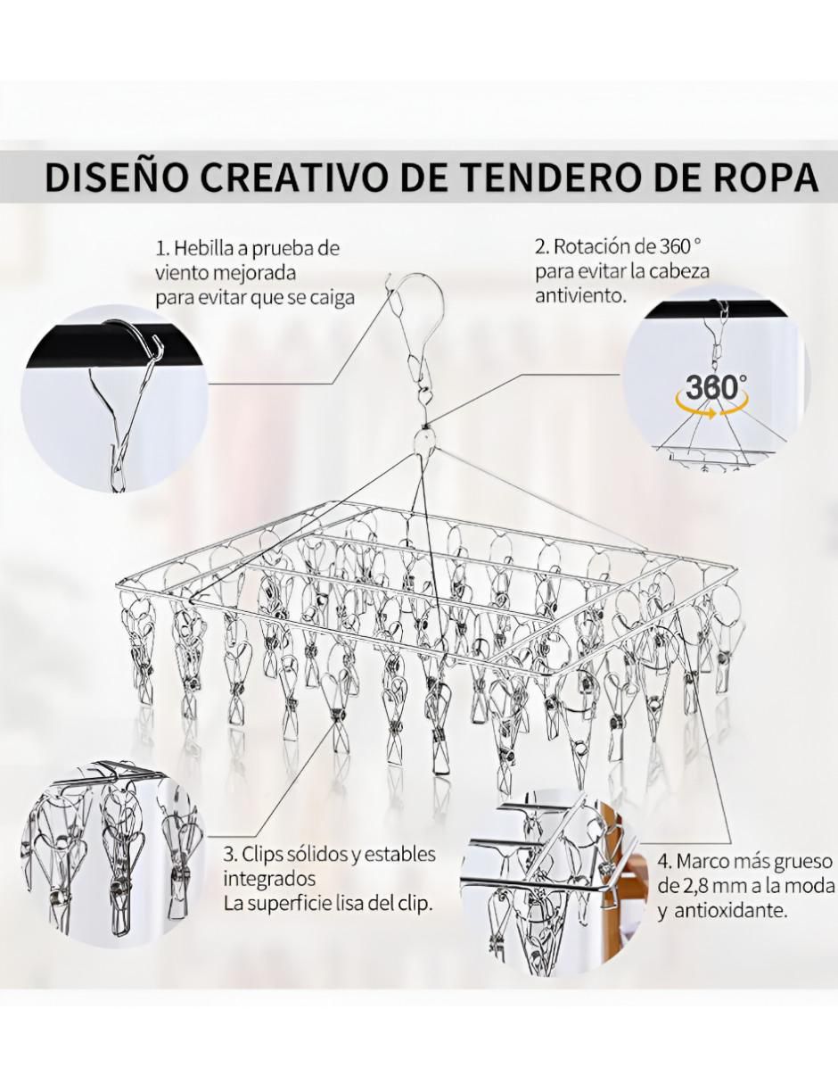 Tendedero portátil de acero inoxidable 2