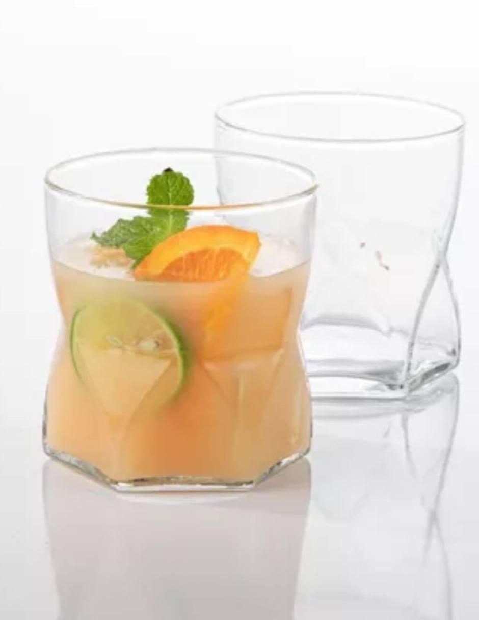 Set de vasos Dof Rombus de vidrio con 6 piezas 3