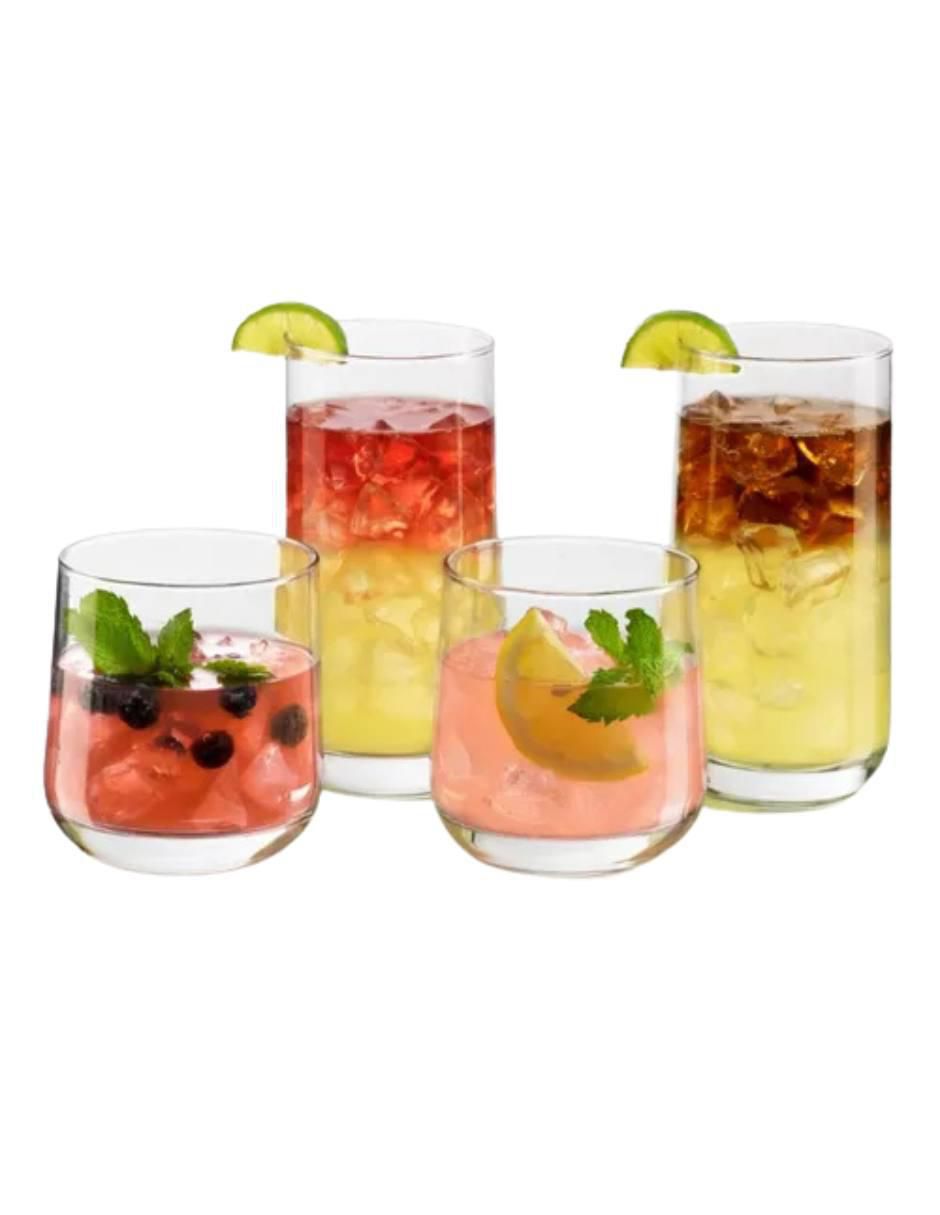Set de vasos Dof y Highball Koba de vidrio con 8 piezas 3