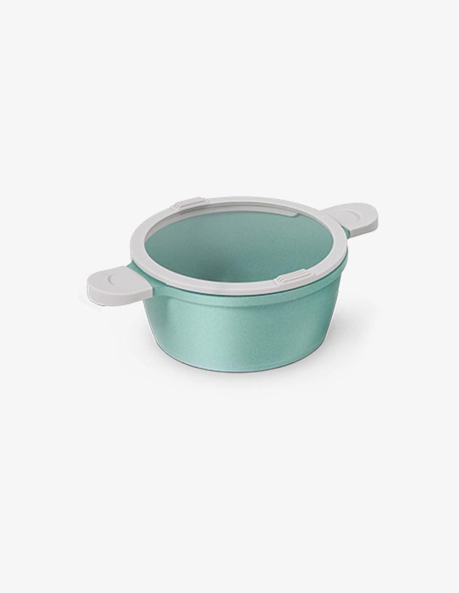 Batería de cocina Jade pop edge de aluminio anodizado antiadherente cerámica 10 piezas 3