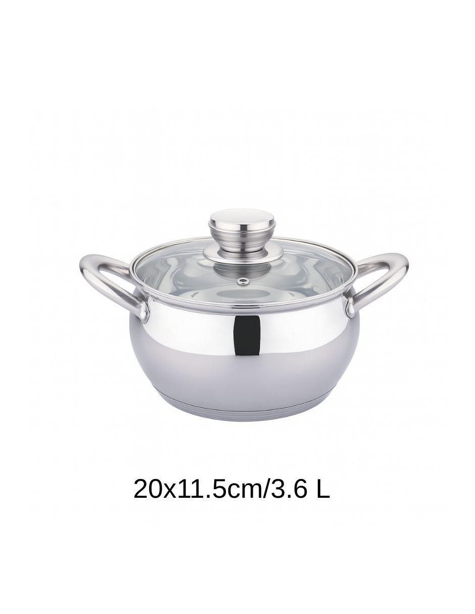 Batería de cocina de acero inoxidable antiadherente combinado 3 piezas 3