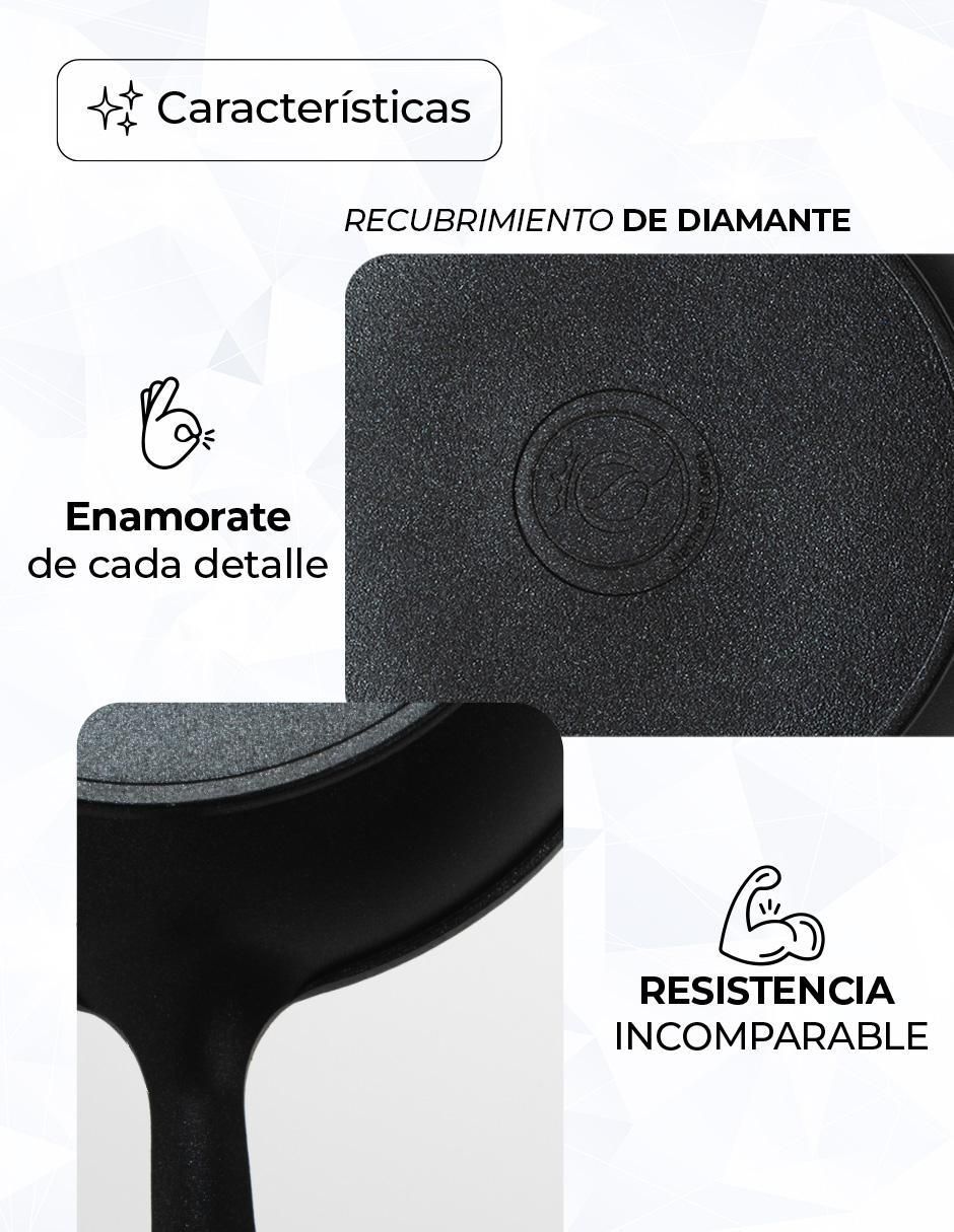 Sartén DIAMANTE de aluminio anodizado 2