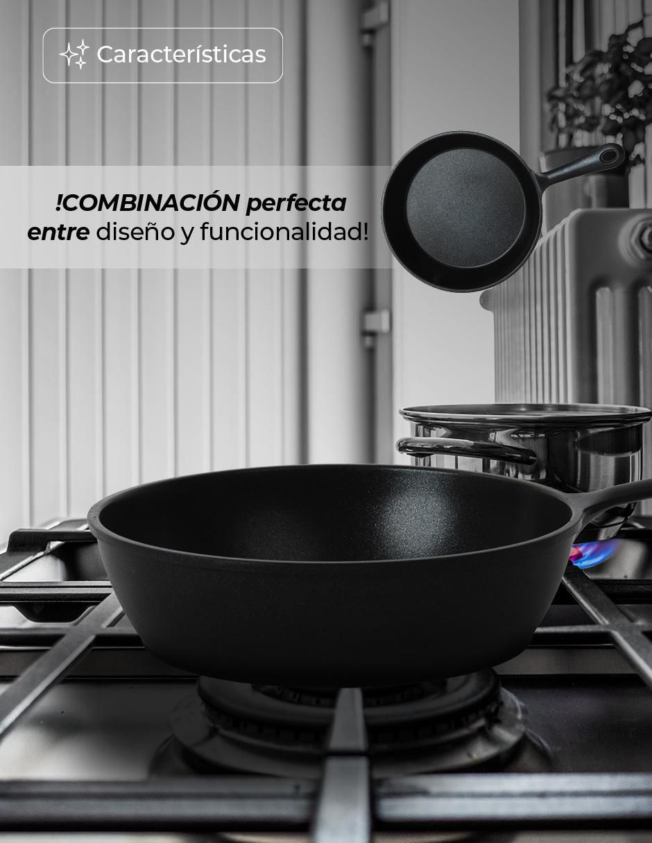 Sartén DIAMANTE de aluminio anodizado 4