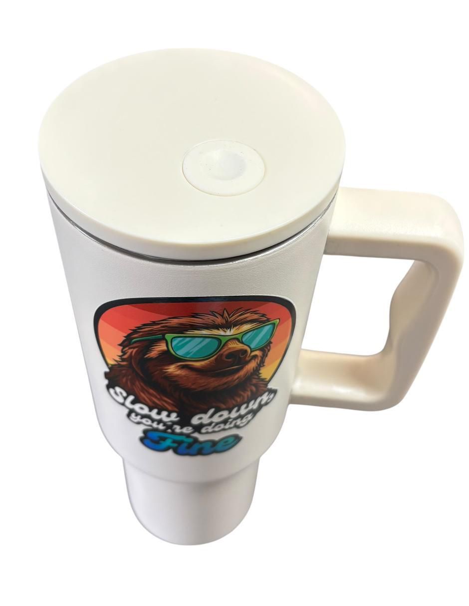 Termo de acero inoxidable Animals con tapa rosca 3