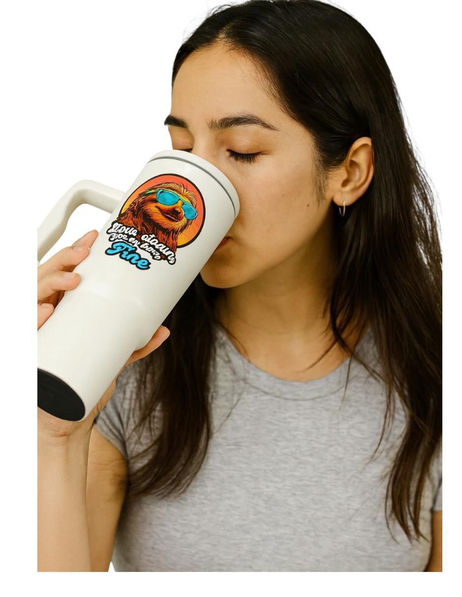 Termo de acero inoxidable Animals con tapa rosca 5